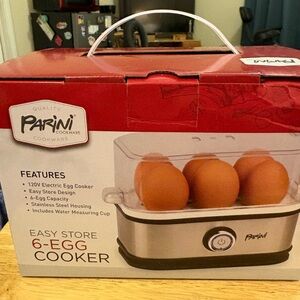 Parini 6-Egg Cooker with Stainless Steel Housing brand new 120 V electric